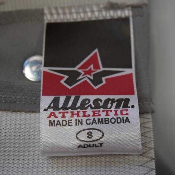 Alleson Athletic Baseball Pants Small Adult Grey NWOT - Picture 7 of 7